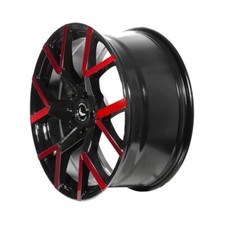 1x BARRACUDA TZUNAMEE EVO black gloss flashred 8.0Jx18 5x120 ET40