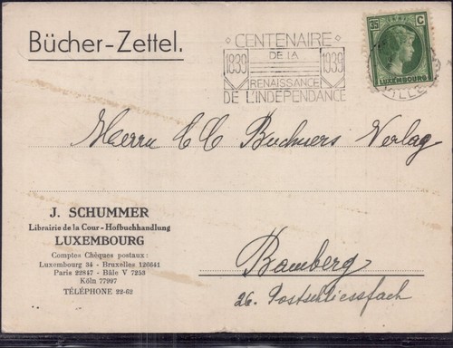 Luxemburg bücher zettel 35 - luxemburg,
