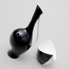 Rosenthal Porzellan Vase Orchideenvase schwangere Luise F. Heidenreich 1950 Selb