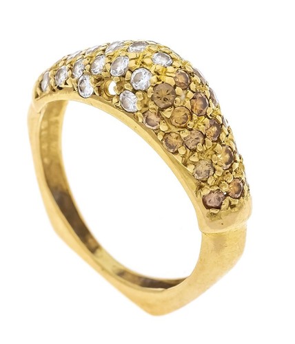 Bicolor brillant ring gelb - bicolor,