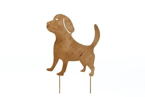 Edelrost hund garten - hund,