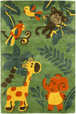 Grüner Handgetufteter Kinder