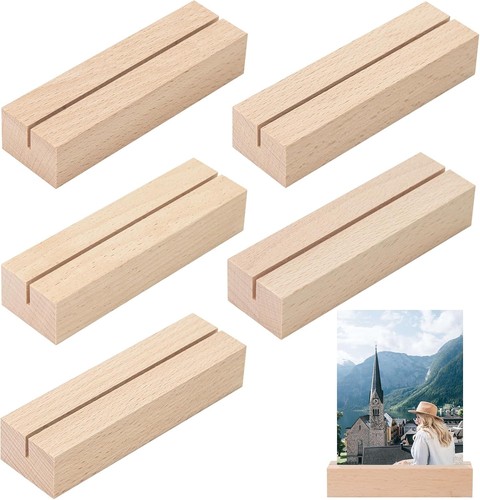 Kartenhalter holz stück - kartenhalter,