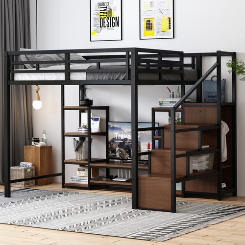 Hochbett mit ständer - mit, tv-ständer