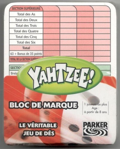 Yahtzee markenblock - yahtzee,