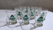Set 15 Limonaden Trink Gläser von Libella, Retro, Sammler Vintage, Reklame