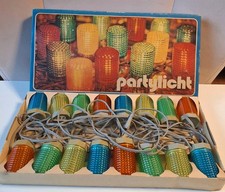 DDR NARVA Partylichterkette  OVP Partylicht 1 Ersatzlamp 16- teilig Top Zustand 
