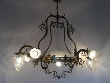 Riesiger schwerer Französischer prachtvoller antiker Kronleuchter um 1900