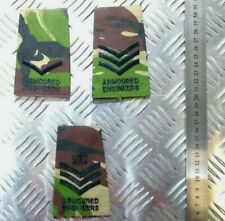 Woodland DPM Camo gepanzerte Ingenieure Rangfolien sortiert - NEU