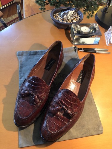 Original krokodil lederschuhe - original,