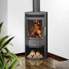 Justus Kaminofen Usedom 5 Grau 5,5 kW Werkstattofen raumluftunabhängig