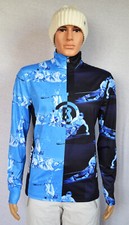 BOGNER HERREN SKI LONGSLEEVE THERMO UNTERZIEHER VERTI MUSTER 225 € Gr M 48 NEU