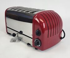 Toaster Dualit GD395,  6 Schlitze,  Edelstahl,  Rot, Neu