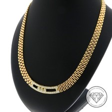 Wert 9.400,- President Brillant Collier Kette 0,60 ct 750 Gold 42,5 cm xxyy