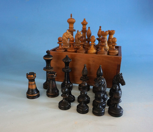 Antik schachfiguren schach - antik,