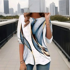 Damen Langarmshirt Mit Motiv