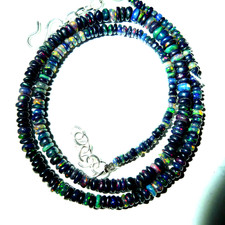 Äthiopische Welo, Black Fire Opal  Kette  - 37,3 ct. in bunten Farben