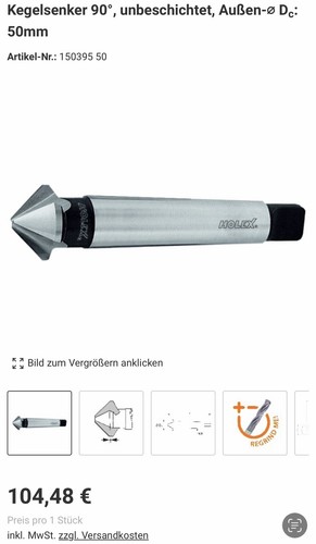 Holex kegelsenker ø 50 - Ø,
