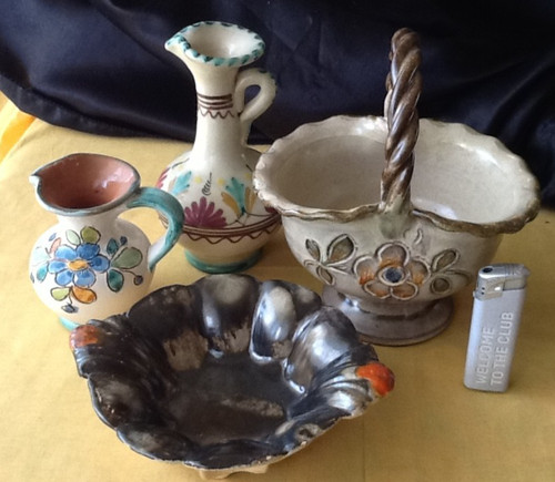 Alte keramik deko kleine vase - keramik,