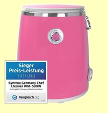 3,0 Kg WASCHMASCHINE LIA CAMPINGWASCHMASCHINE SCHLEUDER und TIMER PINK SYNTROX