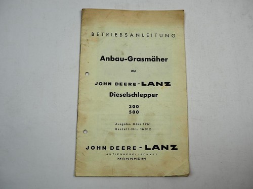 John deere lanz - deere, anbau