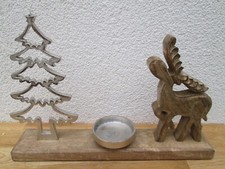 Kerzenhalter Elch, Baum Dekor