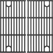 WELL GRILL Gusseisen Grillrost Set 2 Stück 29,1 x 40,8cm für Gas Holzkohle Grill