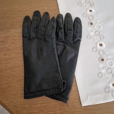 Damen Nappa-Leder-Handschuhe * Fb. schwarz * Gr.L * Strickinnenfutter 100% Acryl