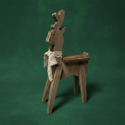 Distressed holz hirsch dekor - holz,