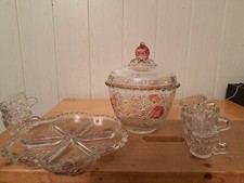 bowle set glas - 40 Jahre alt