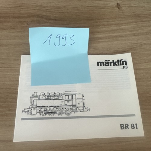 Märklin gebrauchsanleitung - märklin, ho