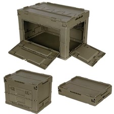 Outdoor Kunststoff Box Klappbox Kiste Faltbar Frontklappe Survival Camping 20-60