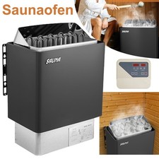 9kW Tragbare Saunaofen Elektrisch mit Steuerung Überhitzungsschutz Timer Saunen 