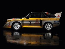AUDI QUATTRO GRUPPE B RALLY WALTER ROHRL RETRO POSTER KLASSISCH 80ER AUTOWERBUNG A3