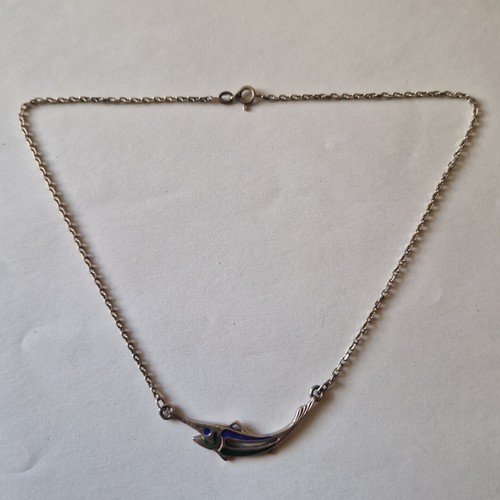 925 silber emaille collier - emaille,