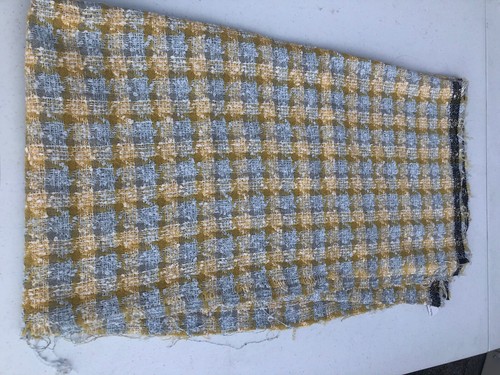 Tweed meterware aus wolle - aus, grau