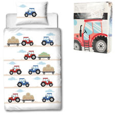 Kinder Bettwäsche Traumhelden Traktor 135x200 cm Kinderbettwäsche Flanell (000)