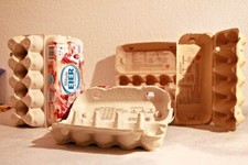 151 Stk Gebrauchte Eierschachteln Eierkartons Eierschachtel  Hühnereier Huhn