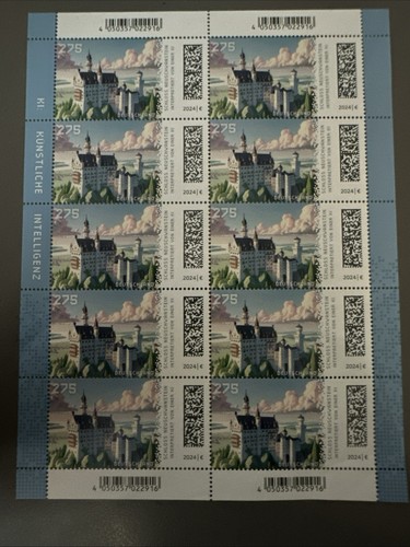 Briefmarke schloss - briefmarke,