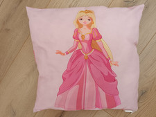 Kissen Mädchen Prinzessin Rosa Kuschelkissen Zierkissen 40x40cm Dekokissen 