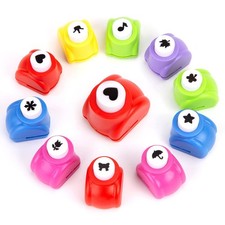 Papierstanzer, 10 Stück Motivstanzer Mini Craft Papier Motivlocher Herz