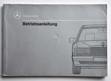 Mercedes W 201, 190, 190 E / 2.3 / 2.6, 190 D / 2.5 / Turbo, Bedienungsanleitung