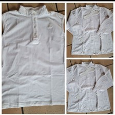 1x ärmellose Turnierbluse + 2x langärmelige weiße Turnierblusen / Größe L