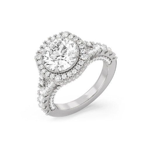 Diamant ring 14k weißgold lab - diamant,