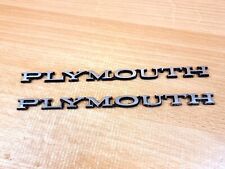 1970-1971 PLYMOUTH HAUBEN & KOFFERRAUM EMBLEM - BARRACUDA / ROAD RUNNER - USA