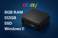 Difinity Mini PC - Intel Quad 2.70Ghz - 8GB - 512GB SSD - WLAN - USB 3.0 Win 11 