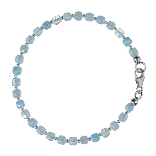 Aquamarin armband 925 - armband, silber