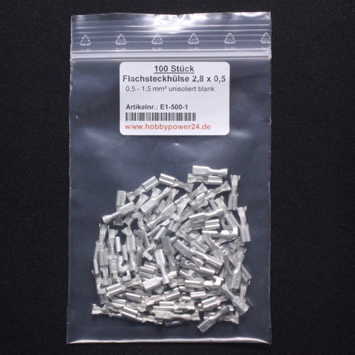 100 stück flachstecker - stück,
