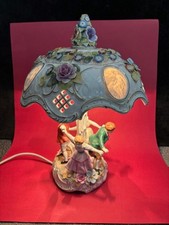 Bezaubernde Porzellanlampe mit Lithophanien von Schierholz Plaue Höhe ca. 40 cm