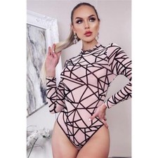 Damen Langarm Body Shirt mit